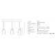 Pendule, Lustre suspendate - Lustra LED cu 3 pendule design modern Vicun negru