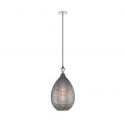 Pendul design modern Hemil fumuriu, crom 23cm