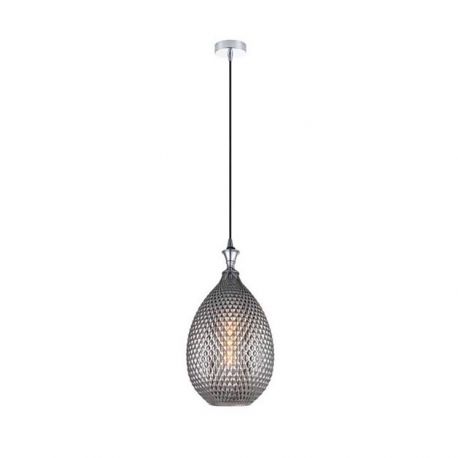 Pendule, Lustre suspendate - Pendul design modern Hemil fumuriu, crom 23cm