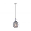 Pendul design modern Hemil fumuriu, crom 17cm