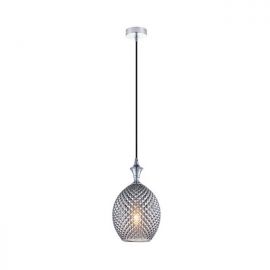 Pendule, Lustre suspendate - Pendul design modern Hemil fumuriu, crom 17cm