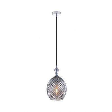 Pendule, Lustre suspendate - Pendul design modern Hemil fumuriu, crom 17cm