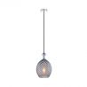Pendul design modern Hemil fumuriu, crom 17cm