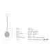 Pendule, Lustre suspendate - Pendul design modern Hemil fumuriu, crom 17cm