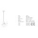 Pendule, Lustre suspendate - Pendul design modern Merden alb mat 20cm