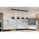 Pendule, Lustre suspendate - Lustra cu 4 pendule design modern Merden negru mat