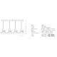 Pendule, Lustre suspendate - Lustra cu 4 pendule design modern Merden negru mat