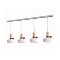 Lustra cu 4 pendule design modern Merden alb mat