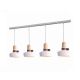 Pendule, Lustre suspendate - Lustra cu 4 pendule design modern Merden alb mat