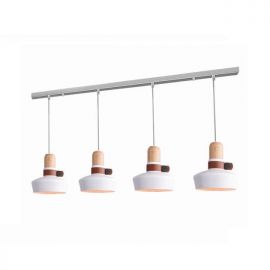 Pendule, Lustre suspendate - Lustra cu 4 pendule design modern Merden alb mat