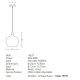 Pendule, Lustre suspendate - Pendul design modern Milio albastru 24cm