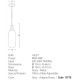 Pendule, Lustre suspendate - Pendul design modern Inor gri, alama 13cm
