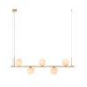 Lustra suspendata design modern Cingea auriu mat