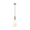 Pendul design modern Fannel negru, auriu, opal 15cm
