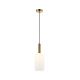 Pendule, Lustre suspendate - Pendul design modern Fannel negru, auriu, opal 15cm