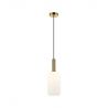 Pendul design modern Fannel negru, auriu, opal 15cm
