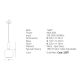 Pendule, Lustre suspendate - Pendul design modern Fannel negru, auriu, opal 20cm