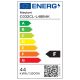 Plafoniera LED design tehnic ZON negru