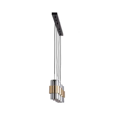 Pendule, Lustre suspendate - Lustra suspendata cu 4 pendule design modern Vaia crom, auriu