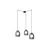 Lustra cu 3 pendule design modern Cindra fumuriu