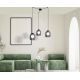 Pendule, Lustre suspendate - Lustra cu 3 pendule design modern Cindra fumuriu