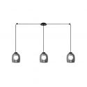 Lustra suspendata design modern Cindra fumuriu