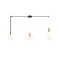 Lustra suspendata design modern Barab auriu, alb opal
