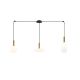 Lustra suspendata design modern Barab auriu, alb opal