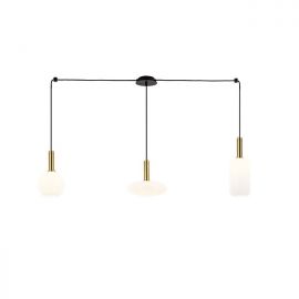 Pendule, Lustre suspendate - Lustra suspendata design modern Barab auriu, alb opal