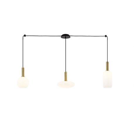 Pendule, Lustre suspendate - Lustra suspendata design modern Barab auriu, alb opal