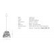 Pendule, Lustre suspendate - Lustra design natural din ratan Vendo natur 28cm