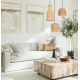 Pendule, Lustre suspendate - Lustra design natural din ratan Vendo natur 18cm