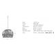 Pendule, Lustre suspendate - Lustra design natural din ratan Parni natur 65cm