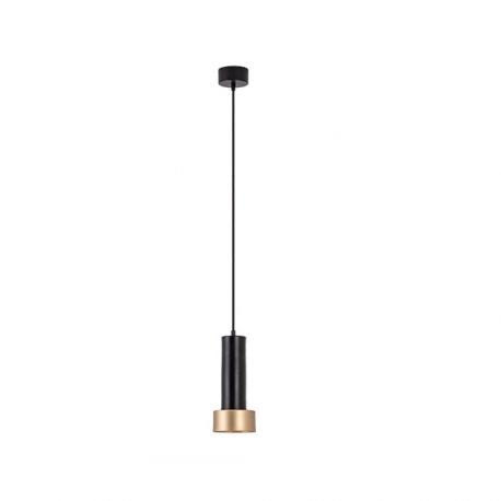 Pendule, Lustre suspendate - Pendul, lustra design modern Linu negru, auriu 10,5cm