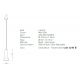 Pendule, Lustre suspendate - Pendul, lustra design modern Linu negru, auriu 10,5cm