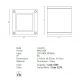 Spoturi - Spot aplicat, plafoniera pentru iluminat exterior, IP65 Bundes grafit 8,5x8,5cm