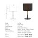Veioze - Veioza, lampa de masa design modern Hilery negru