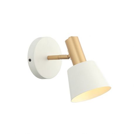 Aplice, corpuri de iluminat pentru pereti - Aplica de perete design modern Bing alb, auriu