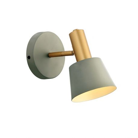 Aplice, corpuri de iluminat pentru pereti - Aplica de perete design modern Bing gri, auriu