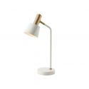 Veioza, lampa de masa design modern Bing alb, auriu