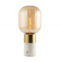 Veioza, lampa de masa design modern Crid alb, champagne, alama