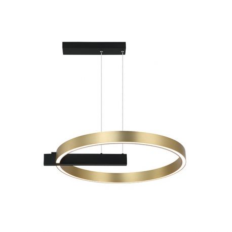Candelabre, Lustre - Lustra LED dimabila design modern Fendi negru, auriu