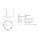 Candelabre, Lustre - Lustra LED dimabila design modern Fendi negru, auriu