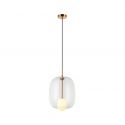 Pendul design modern Finc auriu, transparent