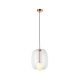 Pendul design modern Finc auriu, transparent