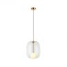 Pendul design modern Finc auriu, transparent