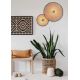 Aplice, corpuri de iluminat pentru pereti - Aplica de perete design modern Huidu natur, negru 25cm