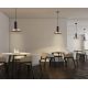 Pendule, Lustre suspendate - Pendul design modern Cinue natur, negru 25cm