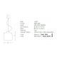 Pendule, Lustre suspendate - Pendul design modern Indi natur 28cm