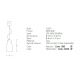 Pendule, Lustre suspendate - Pendul design modern Indi natur 13cm